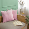 Fort Sawtooth - Quilted Velvet Cushion Cover (Baby Pink)