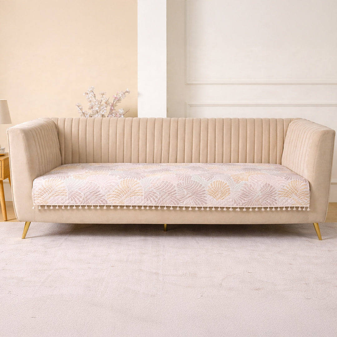 Opal Palms - Printed Sofa Cover (Multicolor)