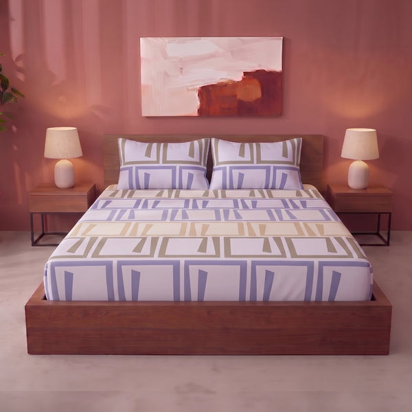 Imprimer Modern Maze - Printed Fitted Sheet