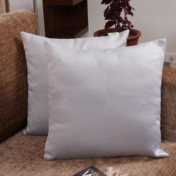 Solid Durable Cushion Cover (Graiysh White)