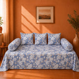 Blossom Haze Multicolor Diwan Cover Set