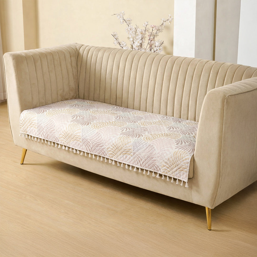 Opal Palms - Printed Sofa Cover (Multicolor)