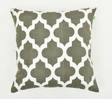 Imprimer Quatrefoil - Printed Cushion Cover (Grey)