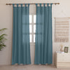 Fort Absolute - Twist Tab Top Sheer Curtain (Denim Blue)