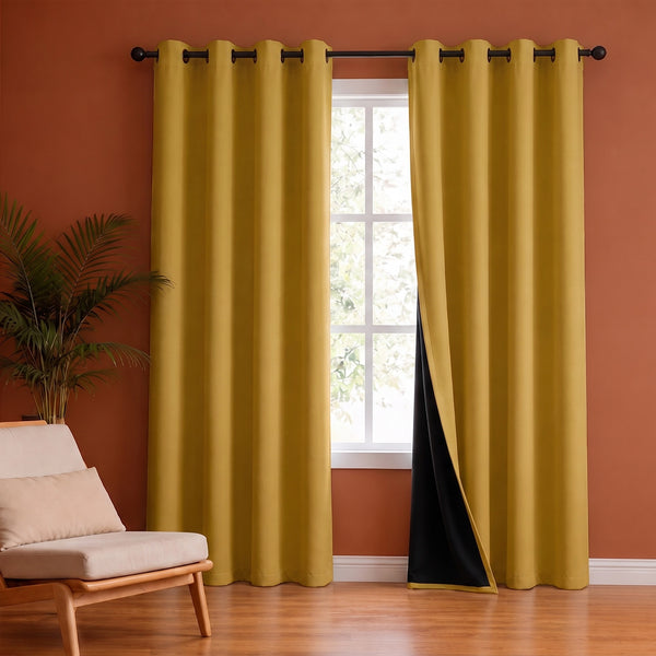 Fort Essential - Black Backing Blackout Curtain