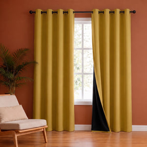 Fort Essential - Black Backing Blackout Curtain