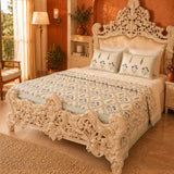 Calm Canopy - Handblock Bedcover