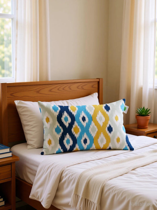 Imprimer Rhombus - Printed Lumber Cushion Cover (Multicolor)