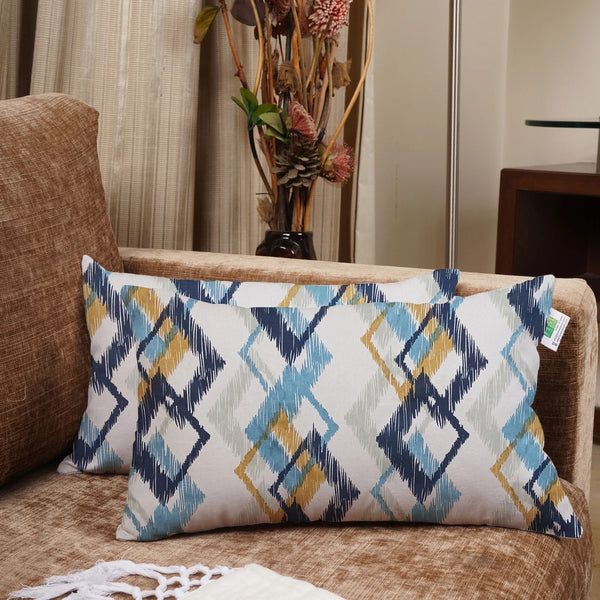 Imprimer 3D Square - Printed Lumber Cushion Cover (Multicolor)