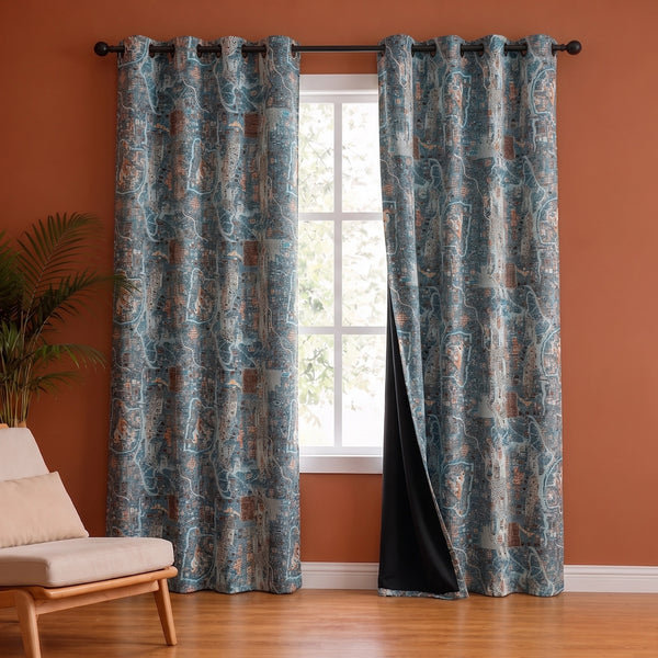 Imprimer River Village - DP curtain