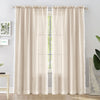 Fort Handpicked Breeze - Rod Pocket Beige Sheer Curtain
