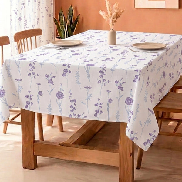 Cotton Premium Dining Table Cover (Blue & Purple)