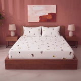 Imprimer Medley - Cartoon Printed Fitted Bedsheet (Multicolor)