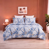Blossom Haze - Floral Duvet Cover (Blue)
