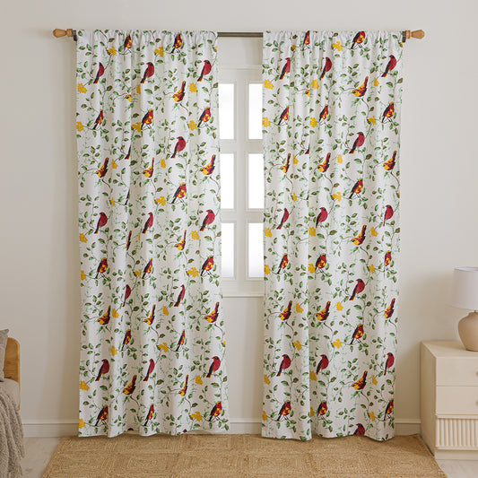 Multicolor Little Wings Rod Pocket Duck CurtainMulticolor Little Wings Rod Pocket Duck Curtain