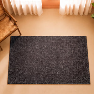 Tessitura Chromatic - Herringbone Cotton Rug (Black)