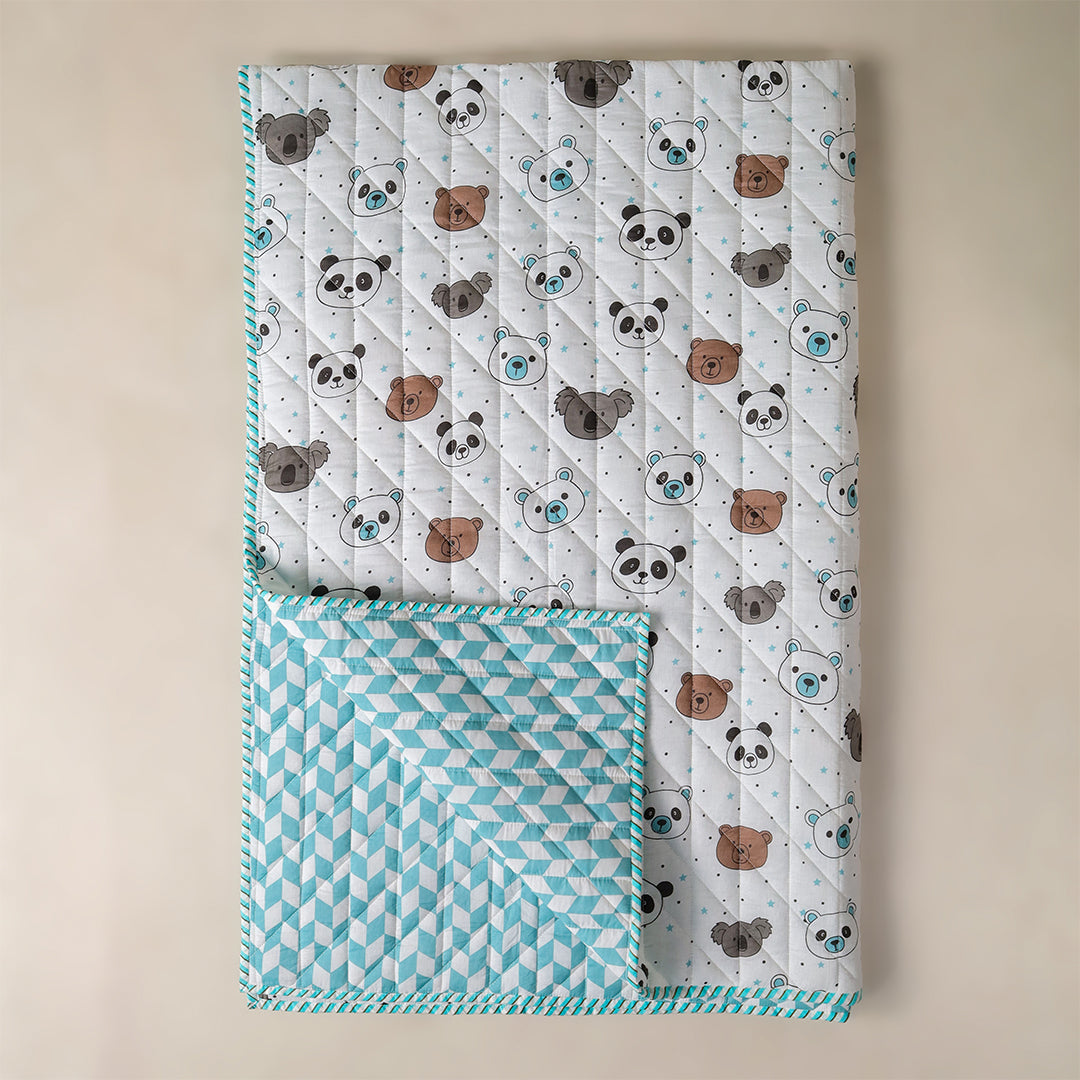 Baby Panda and Friends - Printed Baby Blanket