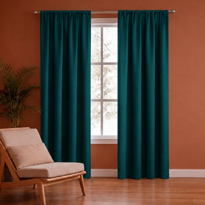 Fort Essential - Rod Pocket Blackout Curtain (Rama Green)