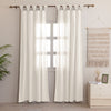 Fort Absolute - Twist Tab Top Sheer Curtain (White)