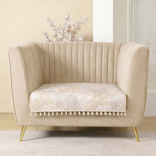 Opal Palms - Printed Sofa Cover (Multicolor)Opal Palms - Printed Sofa Cover (Multicolor)