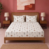 Prairie Charm - White Floral Fitted Sheet