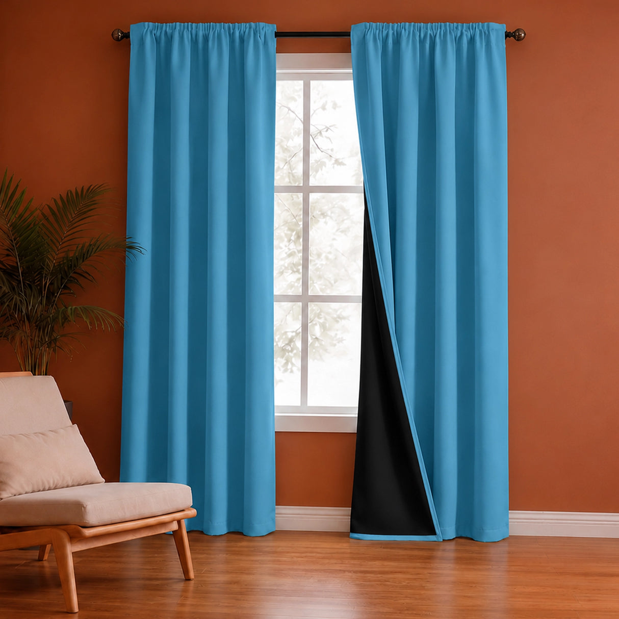 Fort Essential - Black Backing Blackout Curtain