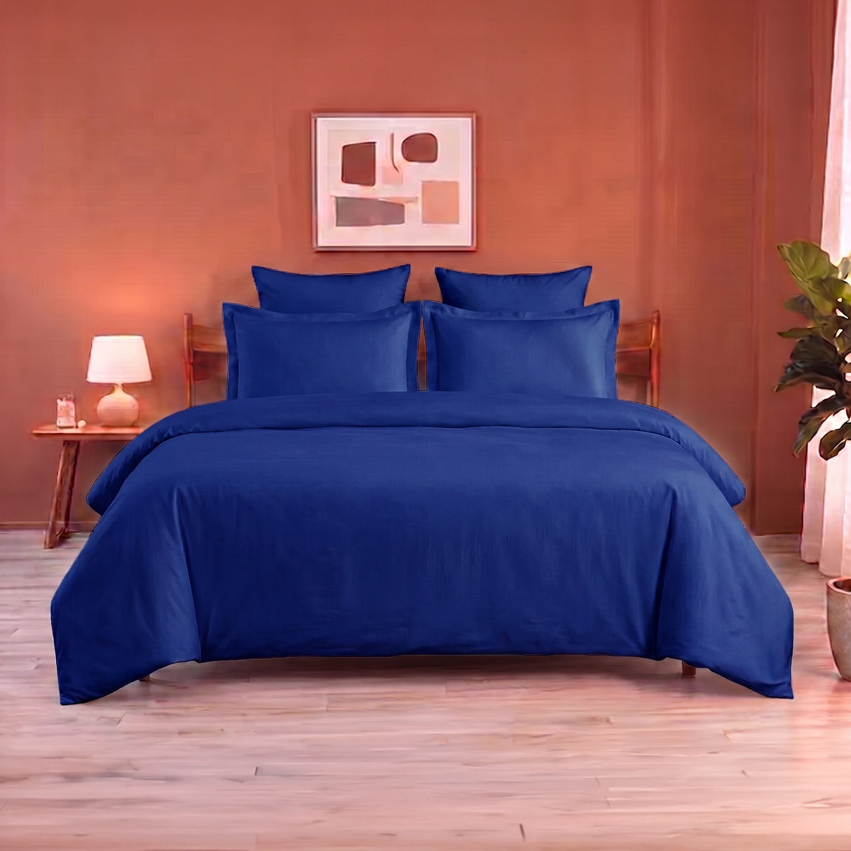 Fort Mellow - Solid Duvet Cover (Navy Blue)
