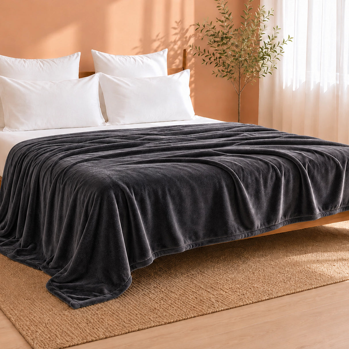 Fort Mellow - Plush Blanket (Storm Grey)