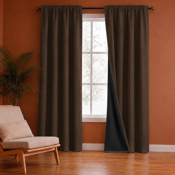 Fort Essential - Black Backing Blackout Curtain