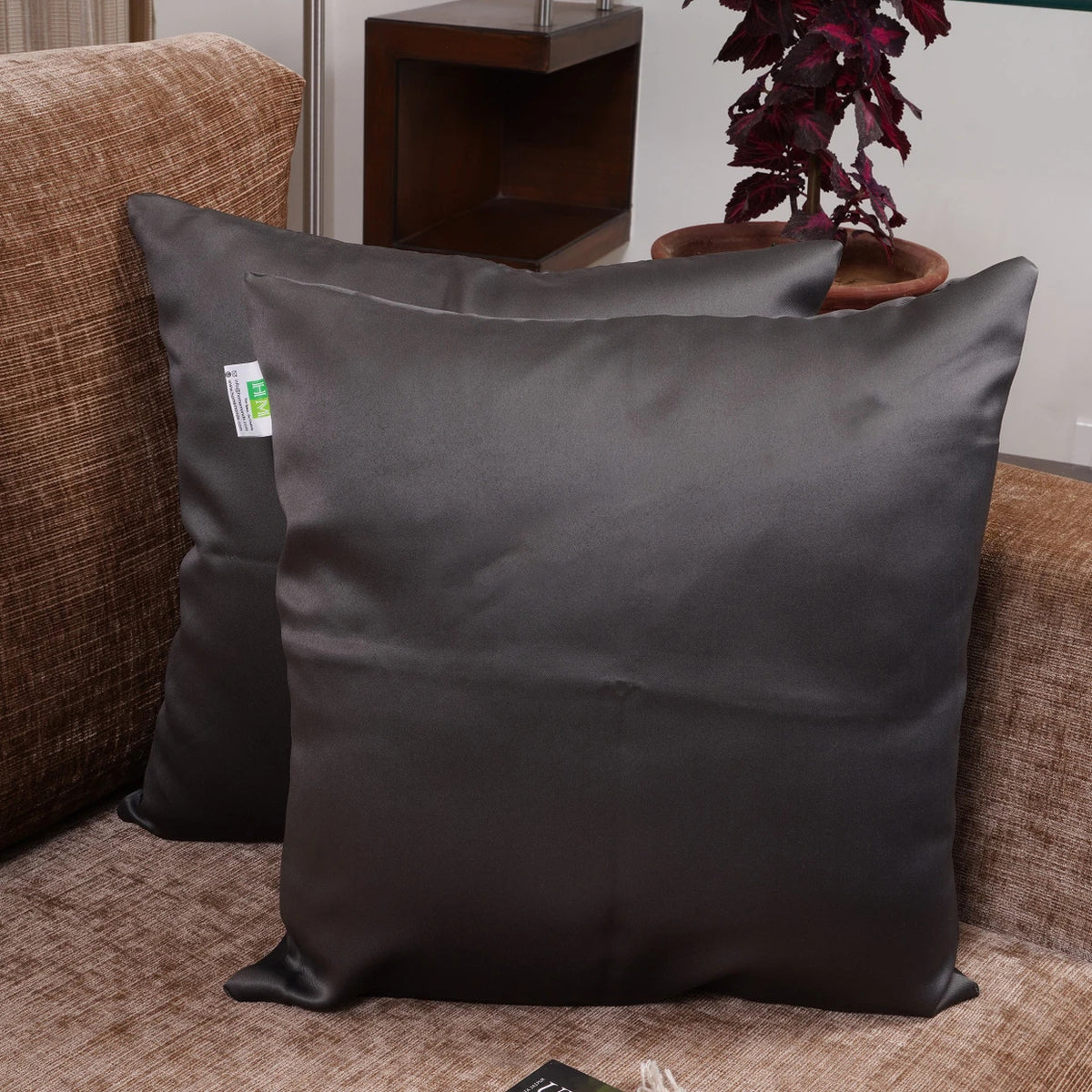 Solid Durable Cushion Cover (Grey)