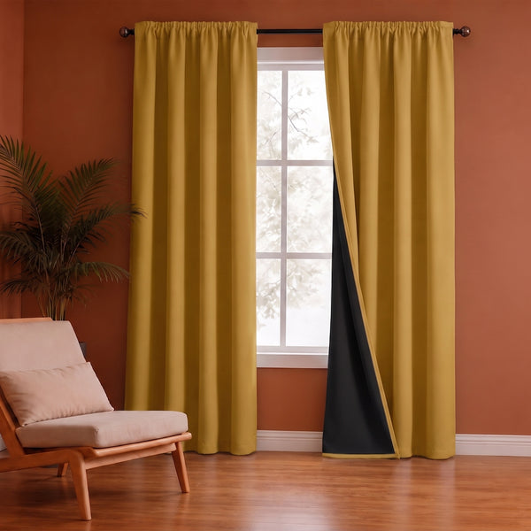 Fort Essential - Black Backing Blackout Curtain