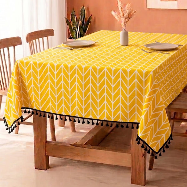 Imprimer Handpicked Aztec - Table Cover (Yellow)