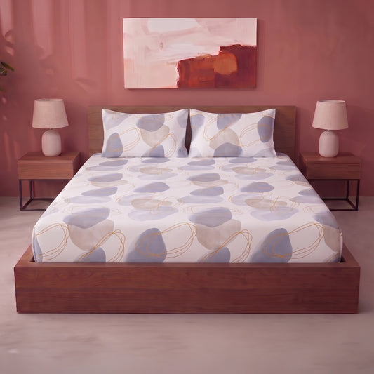 Imprimer Spheres of Serenity - Printed Fitted BedsheetImprimer Spheres of Serenity - Printed Fitted Bedsheet