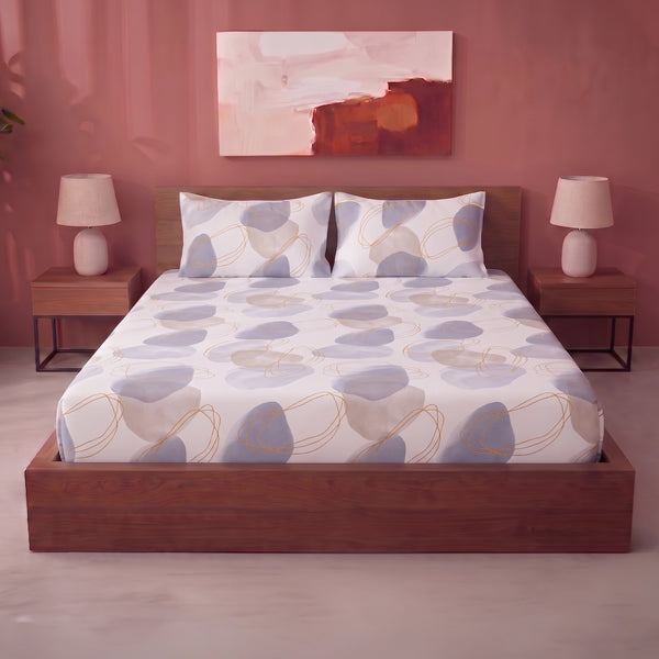 Imprimer Spheres of Serenity - Printed Fitted Bedsheet