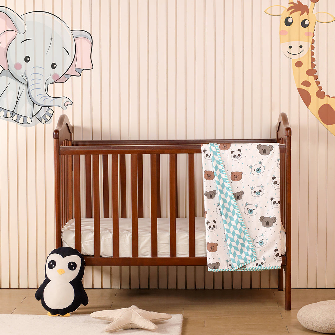 Printed Baby Dohar - Panda & Friends