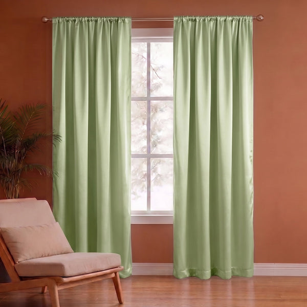 Fort Essential - Rod Pocket Blackout Curtain (Avacado Green)