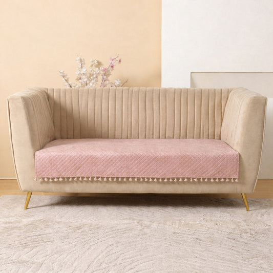 Opaline Drift - Printed Sofa Cover (Pink)Opaline Drift - Printed Sofa Cover (Pink)