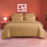 Breton Mellow - Satin Striped Duvet Cover (Taupe)