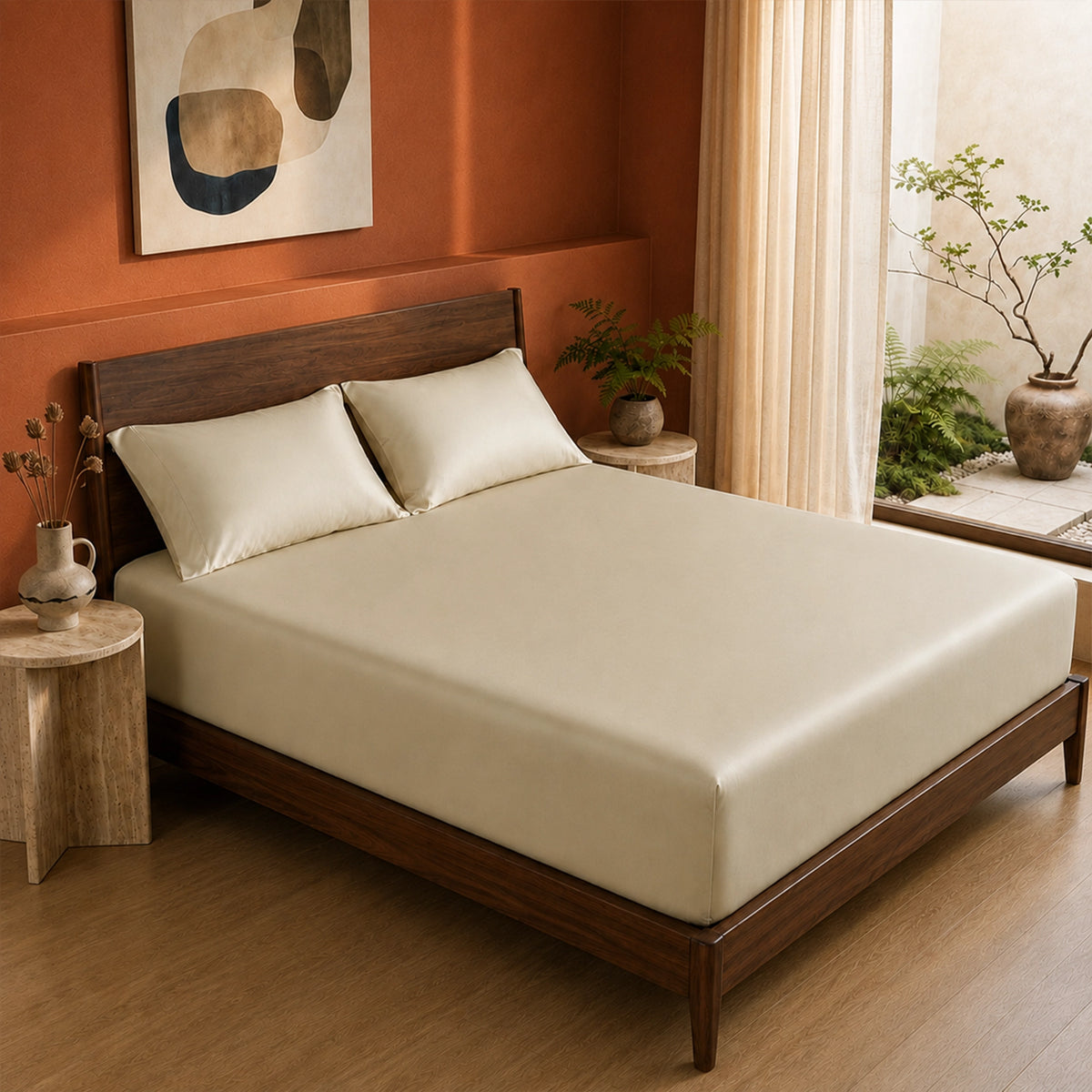 Organic Bamboo Fitted Sheet – Soft, Cool & Breathable