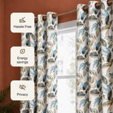 Imprimer Abstract - Digital Printed Blackout Curtain (Leaf Heaven)