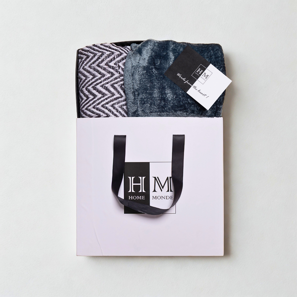 Premium Throw & Blanket Combo Set | Gift-Ready Box