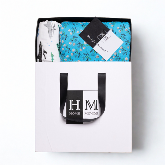 Premium Baby & Adult Dohar Combo Set | Gift-Ready BoxPremium Baby & Adult Dohar Combo Set | Gift-Ready Box