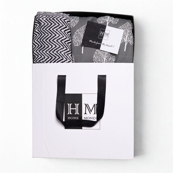 Premium Throw & Dohar Combo Set | Gift-Ready Box