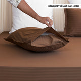 Brown pillow cover