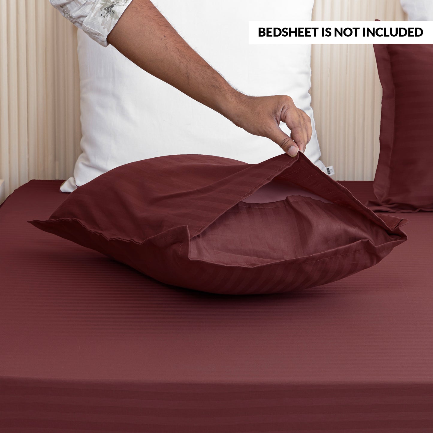 Breton Drowsy - Pillow Cover ( Bedsheet Not Included )