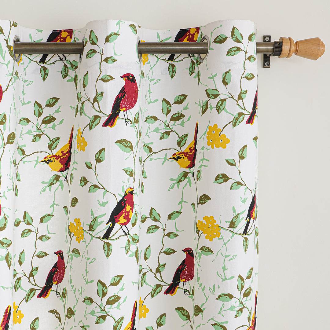 Multicolor Little Wings Eyelet Duck Curtain