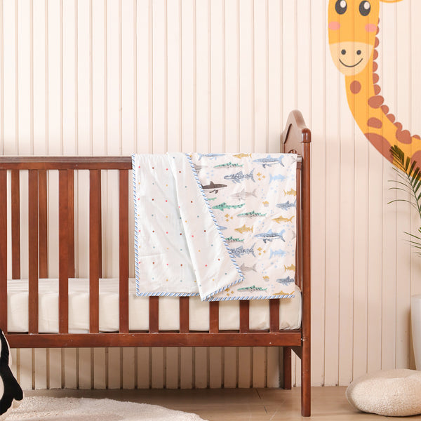 Imprimer Printed Baby Dohar - Baby Blue Hunter