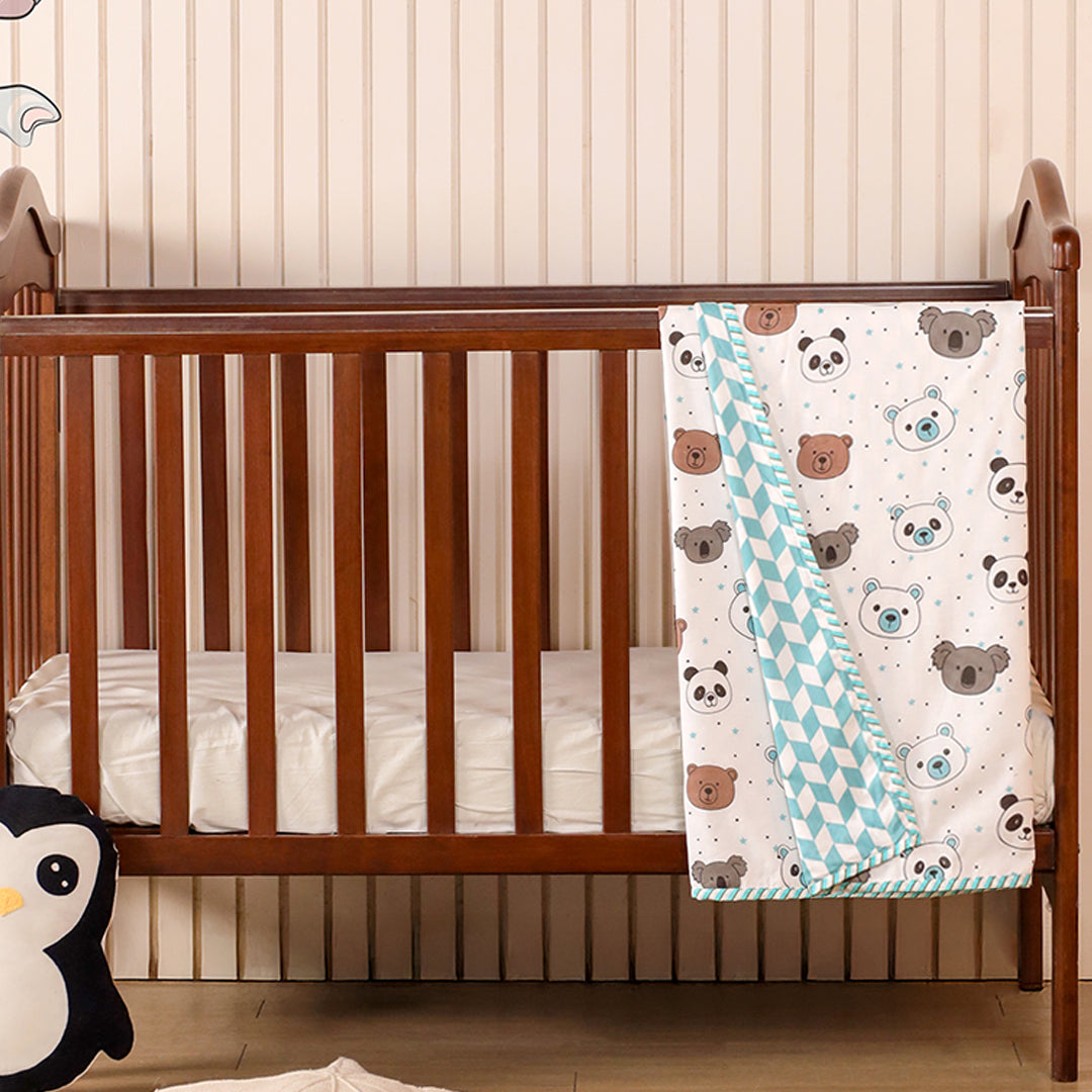 Printed Baby Dohar - Panda & Friends