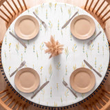 Cotton Leafscape Dining Table Cover (Yellow & Green)