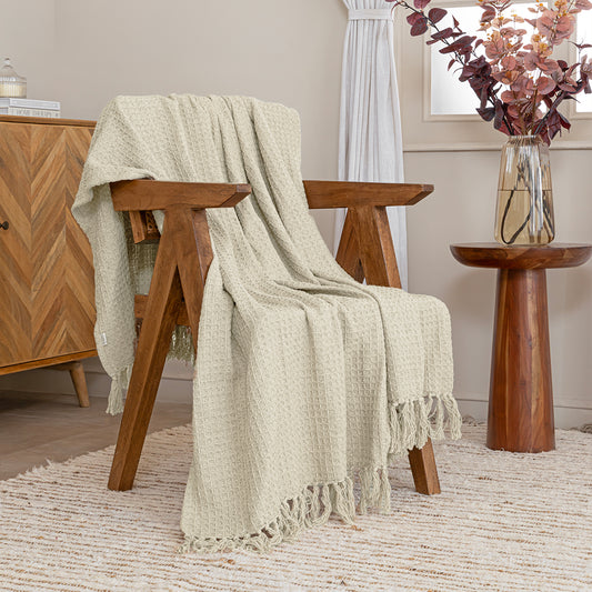 Ivory - Waffle ThrowIvory - Waffle Throw